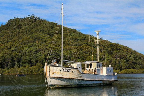 Y292 - HMAS TORTOISE (Built 1945), Seen Here Moored in Riley's Bay, Ettalong, NSW, 20.5.2015