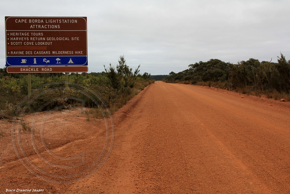 Cape Borda Lightstation Sign, Flinders Chase National Park, Kangaroo Island, South Australia