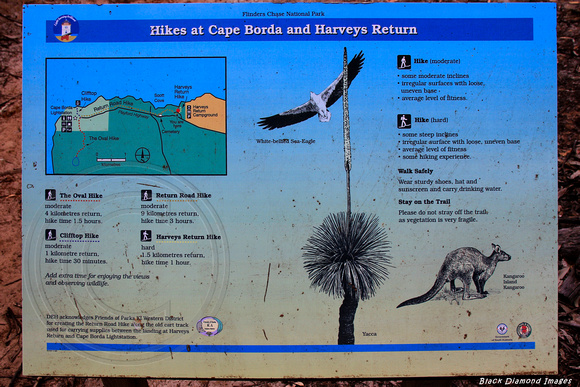 Interpretive Sign, Harvey's Return, Flinders Chase National Park, Kangaroo Island, South Australia