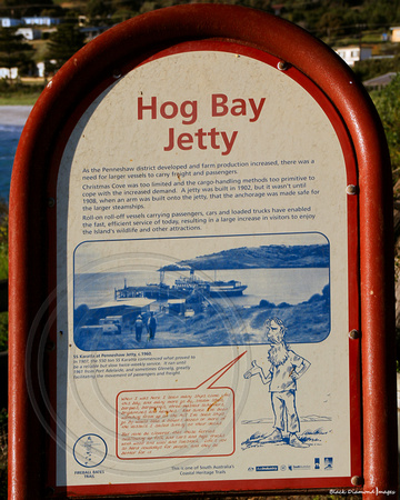 Hog Bay Jetty Interpretive Sign, Penneshaw,Kangaroo Island, South Australia