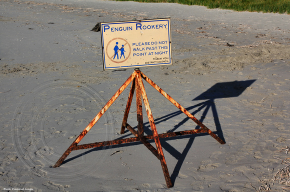 Penguin Rookery Sign,  Penneshaw Beach, Penneshaw ,Kangaroo Island, South Australia