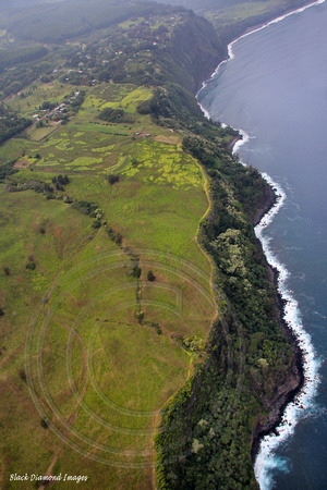 Waipio Cliffs Coastline, Big Island, Hawaii
