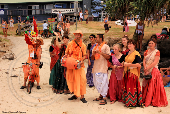 The Sannyasins, followers of Bhagwan Shree Rajneesh - Byron Bay, North Coast, NSW, Australia