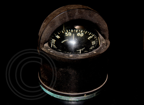 Original Compass From US Army WT85 Protrude, Donated to Great Lakes Museum by Larry Elliott