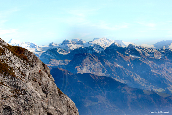 Swiss Alps From Mt Pilatus, Switzerland