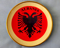 Souvenir Plate - Albanian Double Headed Eagle Symbol