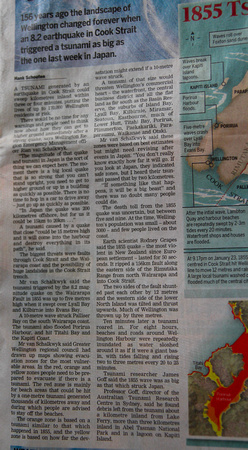 In The Wrong Place at The Right Time - Wellington Dominion Post March 19-20th 2011