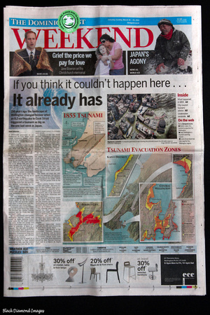In The Wrong Place at The Right Time - Wellington Dominion Post March 19-20th 2011