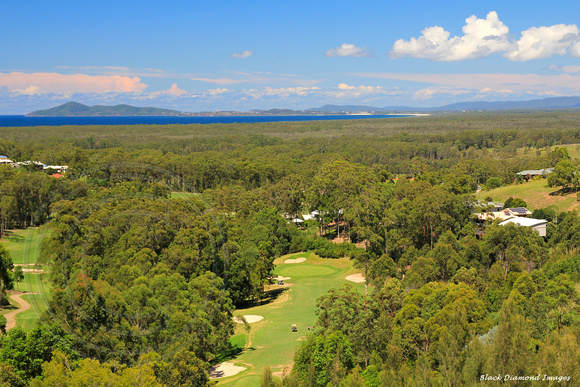 View To Cape Hawke & Forster-Tuncurry From The Top of Tallwoods Village, Hallidays Point, NSW