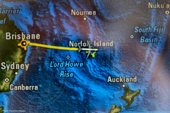 Flight Path to Norfolk Island