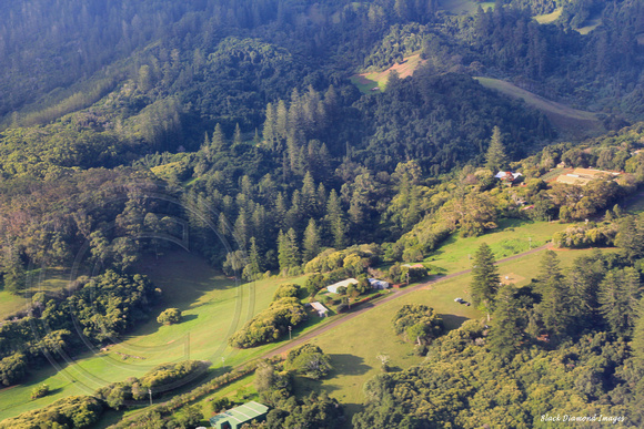 Aerial Views Taking off From Norfolk Island