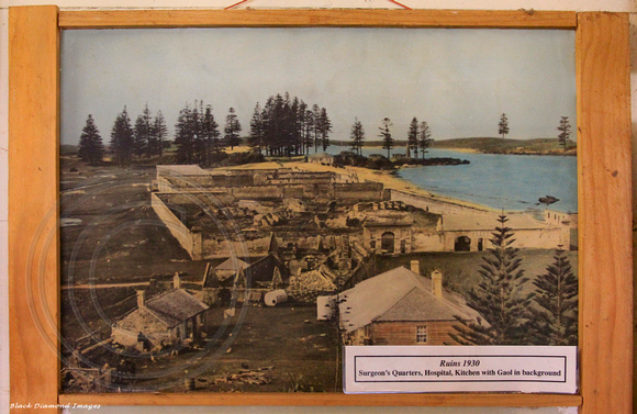 Old Photo of Kingston Gaol 1930, Bounty Folk Museum, Burnt Pine, Norfolk Island