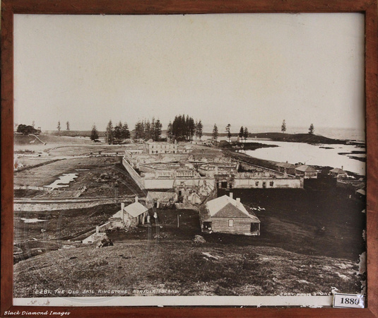 1880 Photo of the Old Goal, Kingston, Bounty Folk Museum, Burnt Pine, Norfolk Island