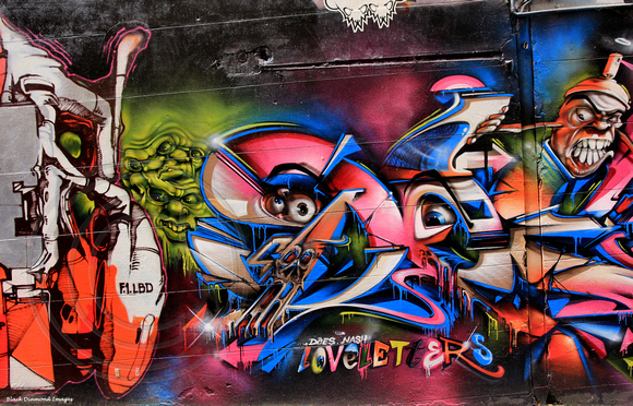 'Loveletters' - Street Art, Melbourne, Victoria