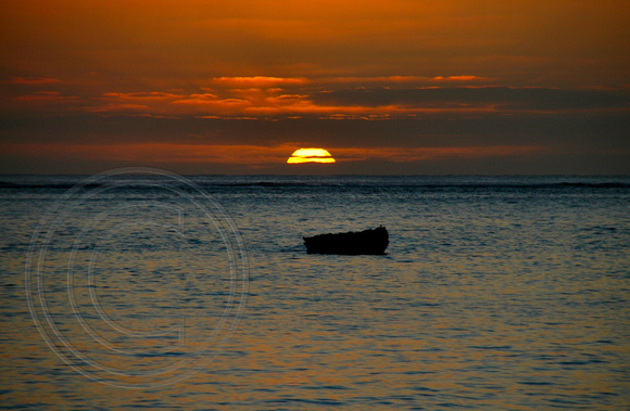 Sunset over lagoon,Lord Howe Island