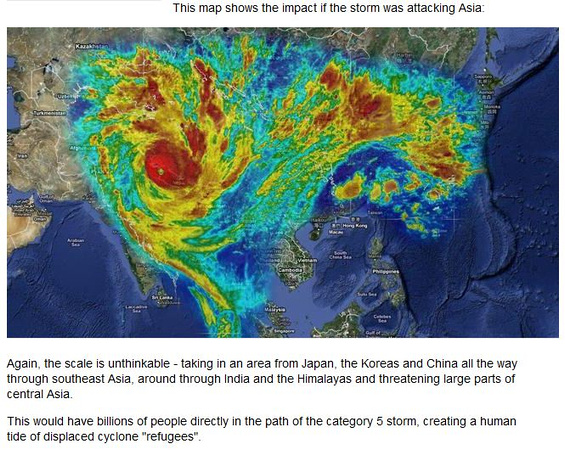Cyclone Yasi Hits Asia