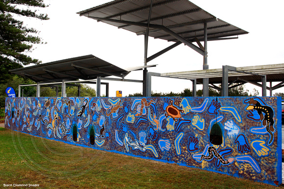 Aboriginal Mural Forster Bus Terminal