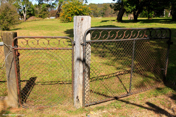 Old Gate at Blessed Mary MacKillop Catholic Church, Wattle Flat, Central West, NSW