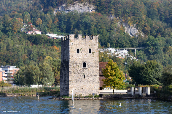 Fort Near Stansstad, Start of Lake Lucerne Cruise,Switzerland
