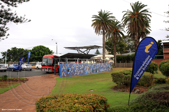 Aboriginal Mural Forster Bus Terminal