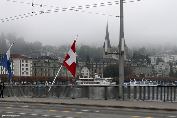 View Across Road Bridge, Lucerne, Switzerland