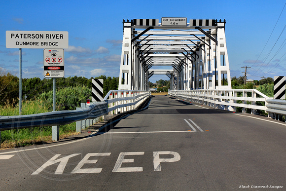 Dunmore Bridge - Historic Allan Truss Bridge over the Patterson River - Woodville, Hunter Valley, NSW