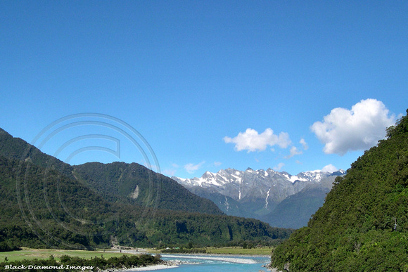 Waitaha,  Southern Alps, West Coast South Island, New Zealand