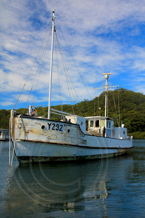 Y292 - HMAS TORTOISE (Built 1945), Seen Here Moored in Riley's Bay, Ettalong, NSW, 20.5.2015