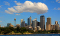 Royal Botanic Gardens Sydney and City Skyline, NSW Australia