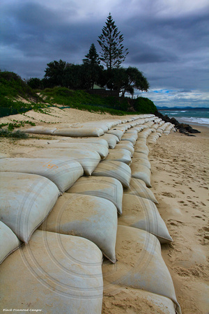 New Sandbag Revetment Near Beaumont's Hotel, Belongil Beach, Byron Bay, North Coast, NSW - 22nd April 2013