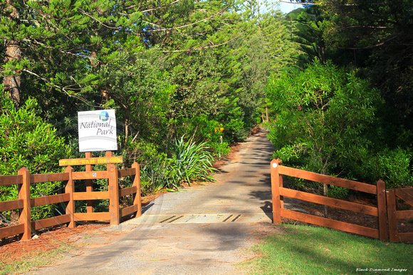 Entry to Captain Cook Lookout, Norfolk National Park, Norfolk Island