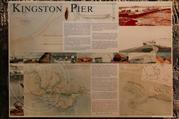 Historic Kingston Pier Interpretive Sign, Kingston, Norfolk Island