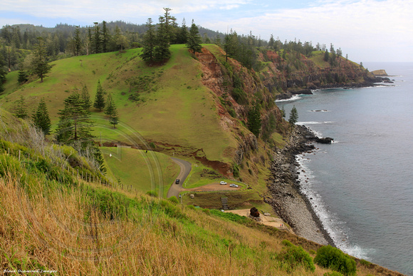 Rugged Coastline Near Cascade Pier,Viewed From the Lookout on Youngs Road, Norfolk Island
