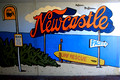 Beach Scene Mural Painted in Shortland Esplanade Underpass From Newcastle Beach, NSW