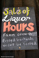 Sales of Liquer Hours, Pukekura, West Coast South Island, New Zealand