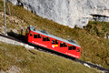 Cog Wheel Train Descending Mt Pilatus, Switzerland