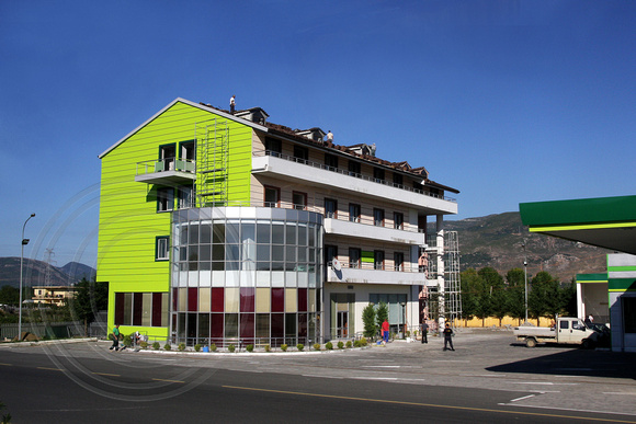 Modern Colourful Commercial Building Road To Tirana