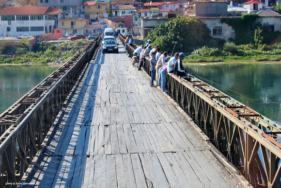 Road Bridge over the Drin or Drini River - Albania