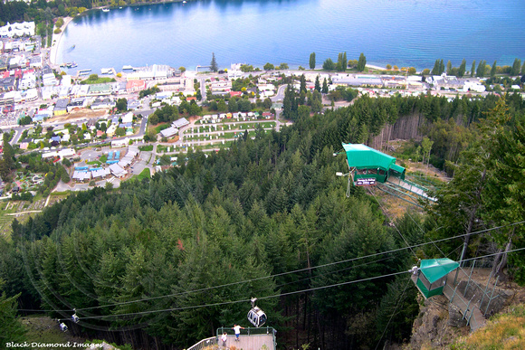 View From Bob's Peak over the Skyline Gondola and Luge, Queenstown, New Zealand