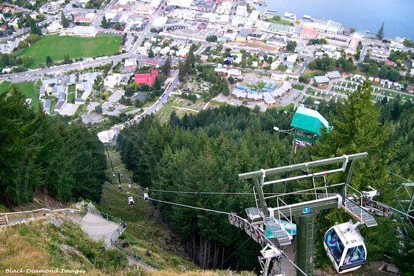 View From Bob's Peak over the Skyline Gondola and Luge, Queenstown, New Zealand