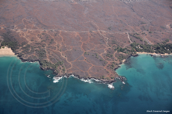 Point between Hapuna Bay and Wai'alea Bay, Just South of  Mauna Kea, Big Island, Hawaii