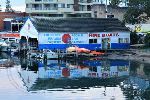 Red Spot Boat Shed Forster, July 2017