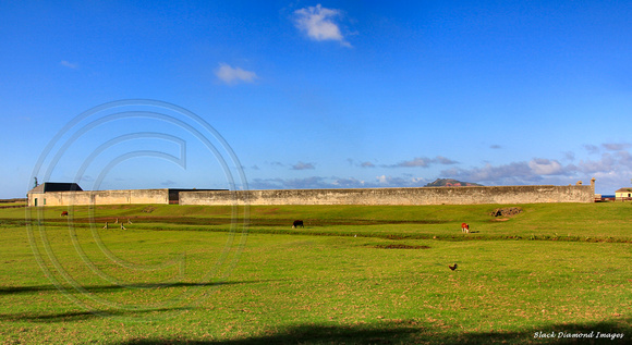 View Across Kingston Common to Prisoners Barracks (Built 1832-35) and New Gaol (Built 1836-47), Kingston, Norfolk Island