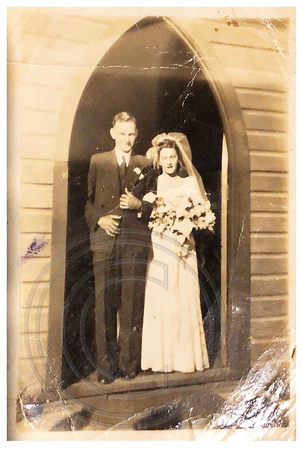 June Max Wedding Day Wingham RCLDS Church 7th June 1947