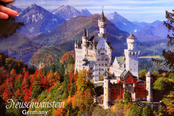 Souvenier Postcard - Neuschwanstein  Castle, Bavaria, Germany