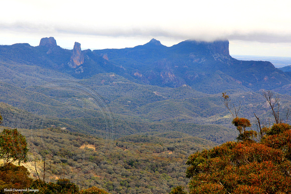 View to the Warrambungles from the Australian Astronomical Observatory - Siding Springs