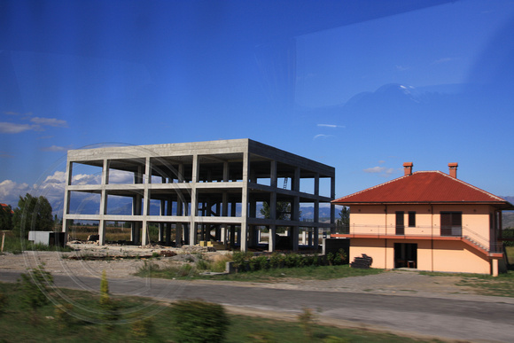Concrete multi story building- Typically Albanian