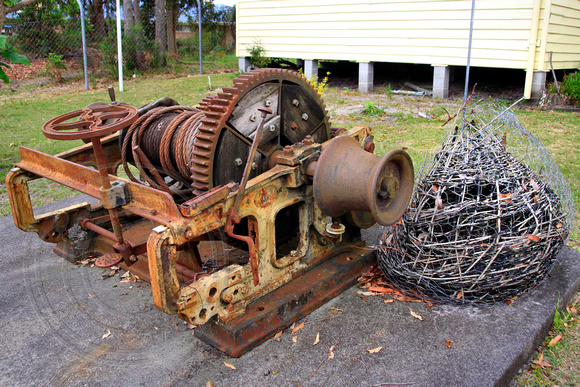 C.1902 - John Wright and Co. Tuncurry Sawmill Steam Driven Winch - Before 2011 Renovation.
