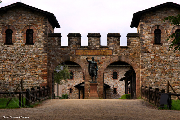Saalburg Roman Fortress,  UNESCO World Cultural Heritage Site, Bad Homburg vor der Höhe, Hesse, Germany