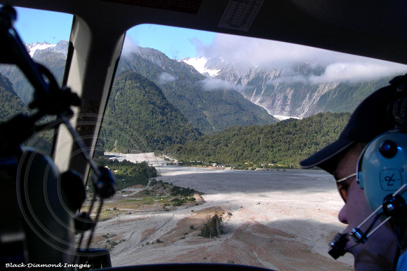 Waiho River Franz Joseph Glacier, South Island New Zealand